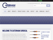 Tablet Screenshot of caterhamsurgical.co.uk